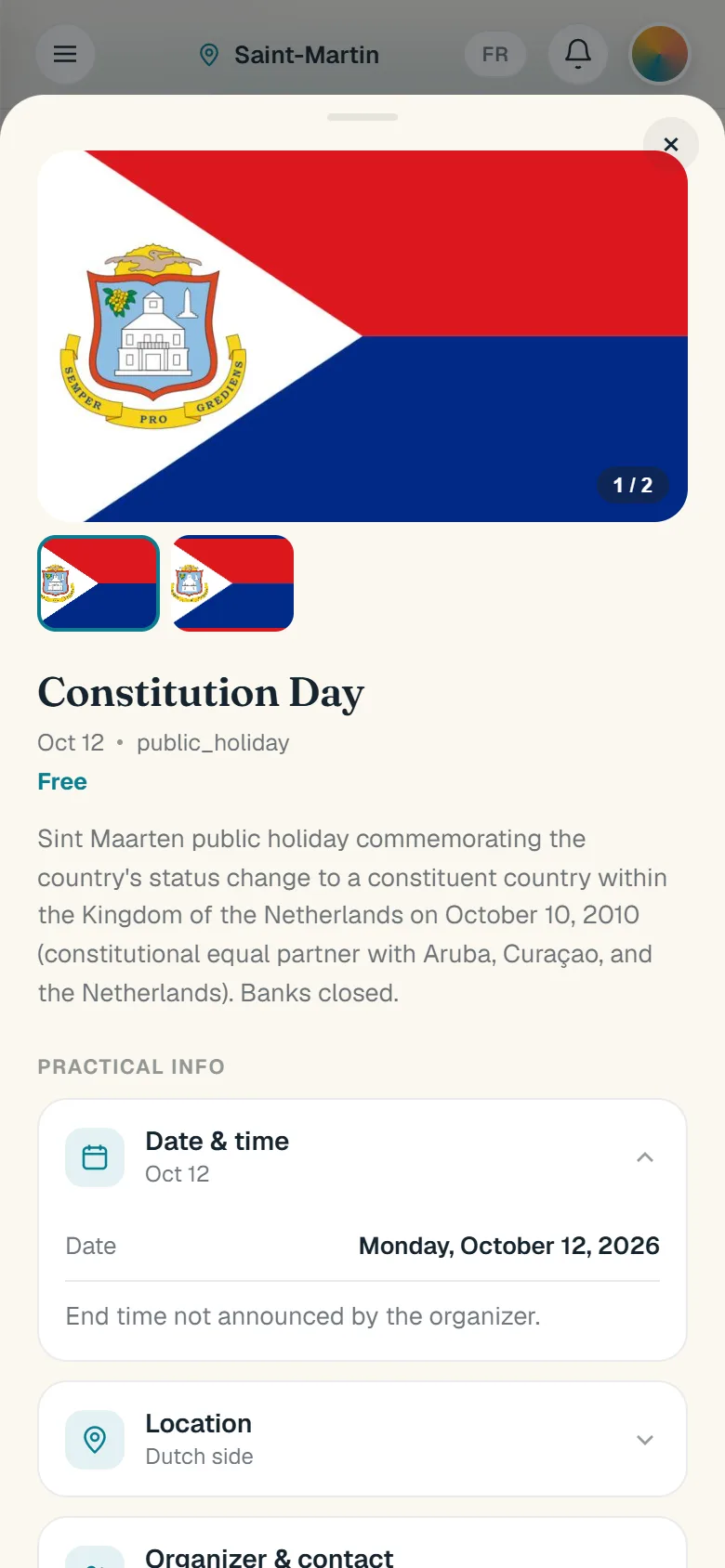A public holiday opened: what it commemorates, its date and its location.